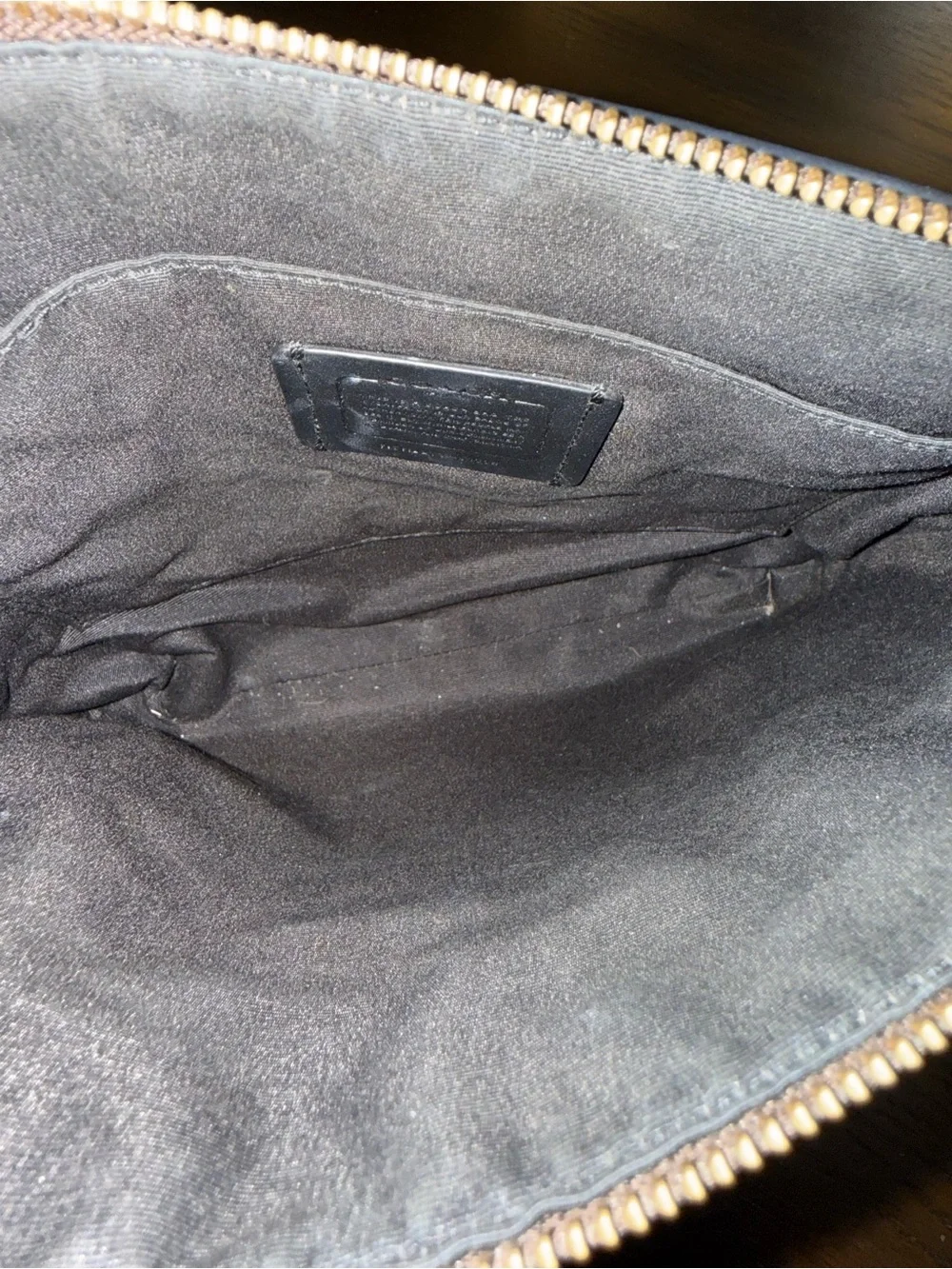 Coach Signature Rowan File Crossbody Bag C1554 Brown/Black Coated Canvas MP $250